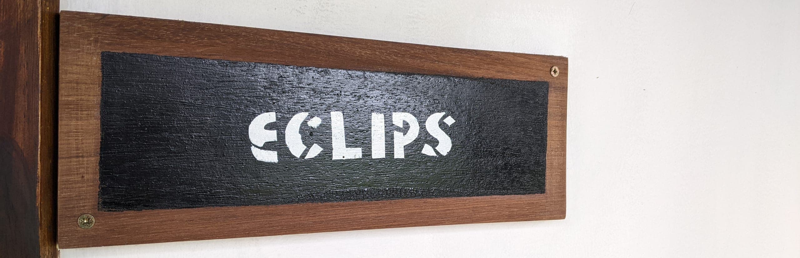 Eclips room entrance plaque