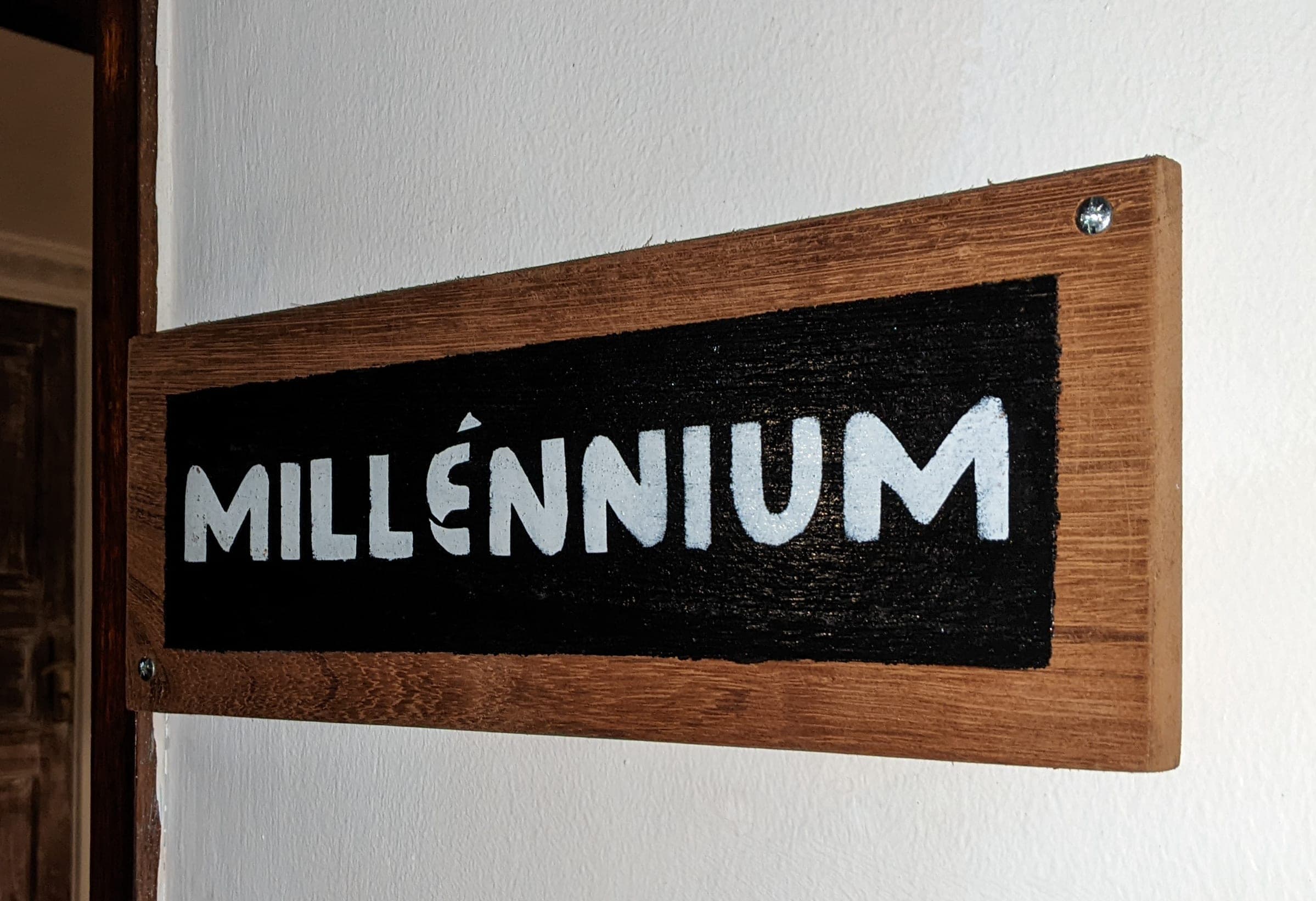 Millennium room entrance plaque