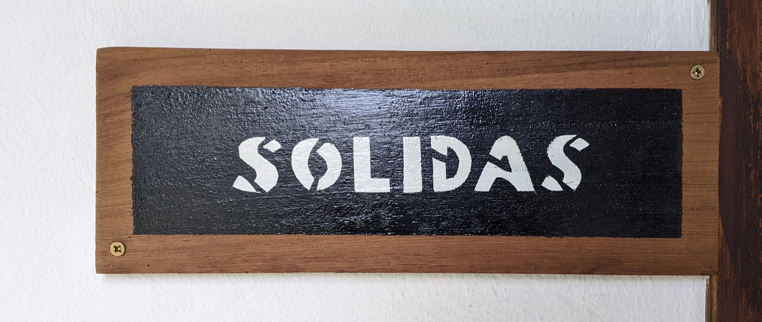 Solidas room entrance plaque